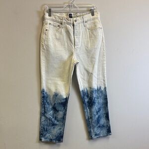 GAP Women’s Two-Tone Cream and Blue Jeans